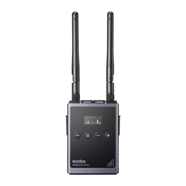 2 Godox WMicS1 Pro Kit 2 UHF Full Metal Dual-Channel Wireless Microphone
