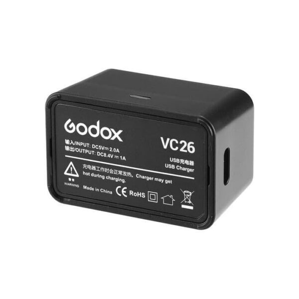 Godox VC26 USB Battery Charger For V1 Flash VB26 Battery