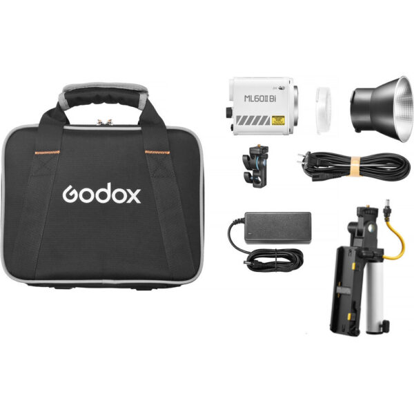 Godox Lighting ML60II Bi Kit1 Bi-Color LED Light + AK-B01 Kit ML60 II Bi