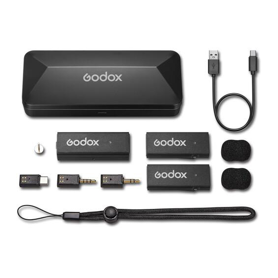Godox MoveLink Mini UC Kit 2 Wireless Microphone for Cameras & Android
