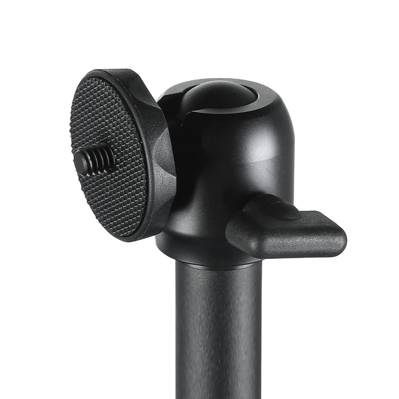 Godox ES-TMR Telescopic Mounting Rod 1/4 inch Screw Ball Head & Clamp
