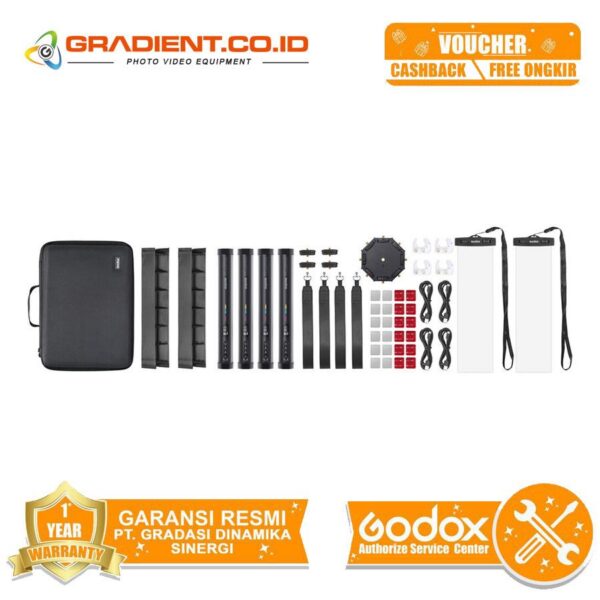 Godox TL30-K4 Four Light Kit TL30 Tube Light LED RGB Kit 4