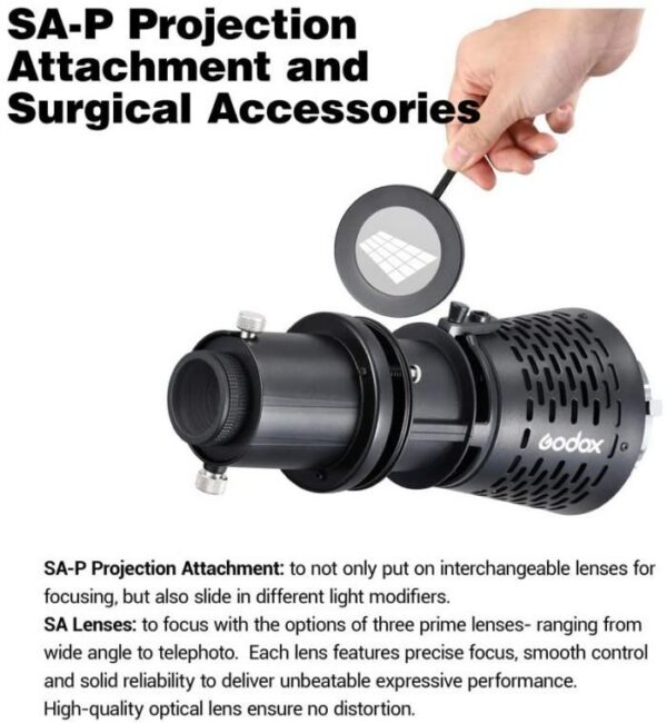 Godox SA-17 Bowens Mount to Projection Attachment Mount Adapter - SA17