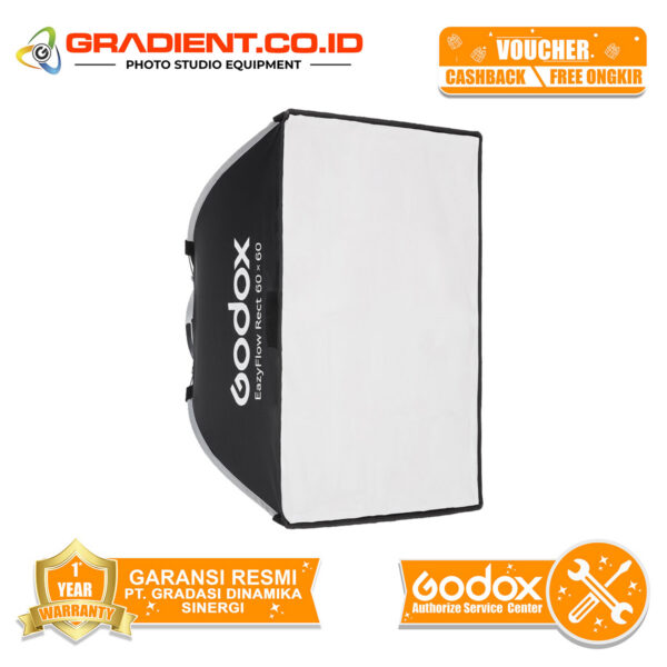 EazyFlow Rect 60x60 (1) Godox EazyFlow Rect60x60 Foldable Softbox Rect 60x60